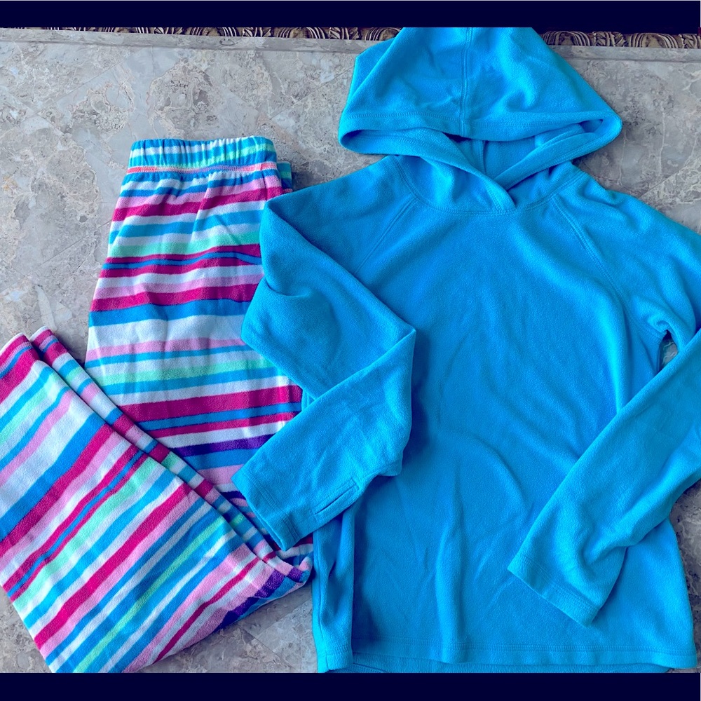 Girls Slalom fleece pajamas